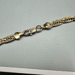 Vintage Gold Tone Twisted Rope Chain Necklace Classic Layering Piece Statement