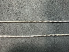 1.46g Vintage Sterling Silver 925 Box Chain Necklace 18 in M