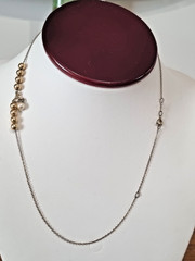 Vintage 1960s 12k Gold Fill Cultured Pearl Bead Ball Necklace USA made see video