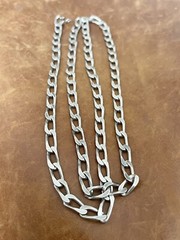 Vtg Heavy 925 Sterling Silver Curb Link Chain 6mm Wide Necklace 30”in/ 59.50 Gr