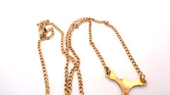 Vintage Gold-Filled Round Photo Locket & Chain Necklace