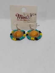 Vintage Mode Art Pierced Earrings