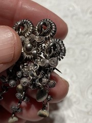J Tostrup 830 Silver Solje Wedding Brooch Pin Victorian Antique Norway