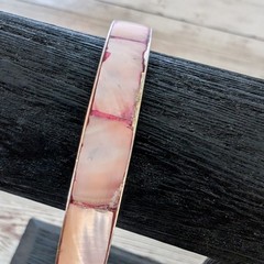 Vintage Bracelet Inlayed Red/Pink Tones