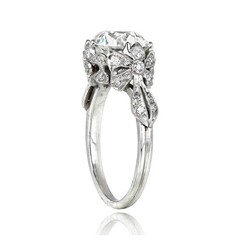 3.50Ct Art Deco Style Lab Created Diamond Anniversary 14K White Gold Finish Ring
