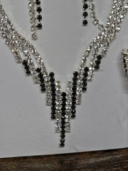 Avon(Deb) 2pc Lot Of 3 Goldtone Jewelry Necklace, Earrings Sets Faux Diamonds