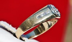 18k yellow gold ring 0.70ct natural diamond sz 11.75 vintage handmade 8.85g