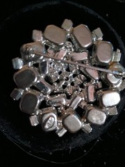 Weiss Clear Rhinestone Brooch Signed/ Vintage