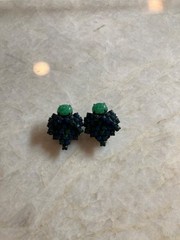 Magnificent Vintage HOBE Rhinestone Clip On Earrings