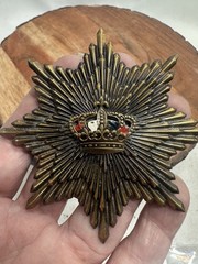 Vintage Samborn NY Crown Royal Brooch Metal Starburst Enamel