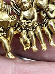 I Am Edgar Berebi. 1 Of My Angels Of Love All In A row Brooch Pin .