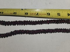 Vintage 1960s Almandine Garnet Microbeaded Cluster Strand Necklace 24in