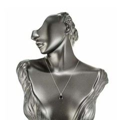 Peter Suchy 3.51 Carat Oval Sapphire Diamond White Gold Pendant Necklace