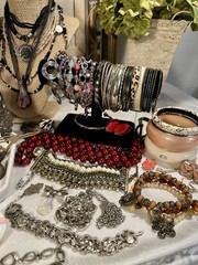 Boho Jewelry Lot 100 Pc. All Wearable Vintage And Modern