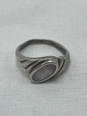 Vintage 925 Sterling Silver Mother-of-Pearl Ring Size 5