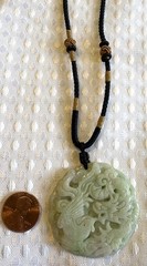 5pc LOT~ASIAN inspired JADE, Gemstone,etc~ Pendant NECKLACES & 1 BRACELET