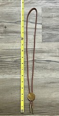 Vintage Shriner Bolo Tie 1972 Masonic 100 Year Anniversary Freemason Brass