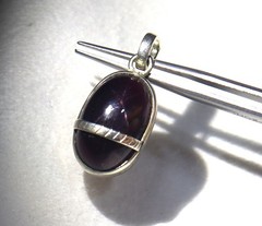 Natural Star Garnet Brown Color 925 Sterling Silver 1.25 Inch Pendant Daily Wear