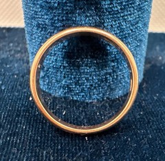 USSR Soviet Vintage Wedding Ring Yellow Gold 14K 2.27gr – Size 5.5 / 3.1mm width