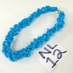 VINTAGE CAROLYN Pollack Sterling Silver .925 BLUE Turquoise Necklace 21 in *EUC*