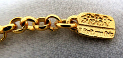 18k Gold Plated Collar Necklace PARIS FRANCE Il Etait Une Fois Once Upon A Time