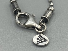 Vintage Sterling Silver Silpada Heavy Sturdy Ball Bead Chain Necklace 25″