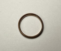 2 Vintage Gold Shell Rings, Unknown Sizes & No Stone