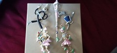 WHIMSICAL FIGURAL Retro Pins ENTERTAINER , LAMP baton Gal VINTAGE JEWELRY