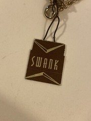 Vintage Swank 18in. Thin Chain w/ Pendant