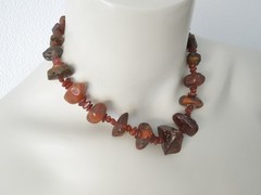 Necklace Chain Raw Baltic Amber Natural Amber 39,3 g/44,5 cm