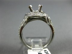 ESTATE WIDE 1.03CT DIAMOND 14KT WHITE GOLD 3D SEMI MOUNT ENGAGEMENT RING #3056