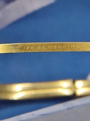 1960’S 12k GF Marathon Design Floral Bangle Bracelet And Monet Bracelet