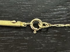 Vintage 14K Solid Gold Singapore Chain Necklace 18.5 Inch 0.6g Fine Twists FC