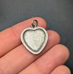 Vtg 1943 Australia Sixpence Heart Shaped Coin Charm Pendant Sweetheart Jewelry