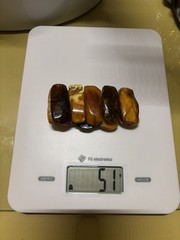 OLD GENUINE BALTIC AMBER BRACELET 51g.