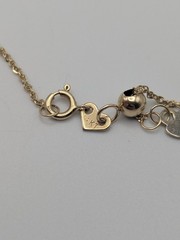 14k Yellow Gold 0.6 mm Twisted Chain Necklace. Adjustable Chain Necklace.