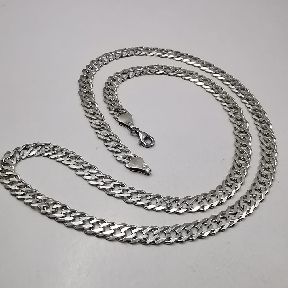 Vintage Beautiful Jewelry Chain, 925 Sterling Silver, Signed 17,58g