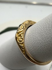 Antique Diamond & Emerald 3-Stone Band