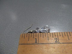 1 Pair Unique .75″in Glass Clear Crystal Tear Drop Shape Dangle