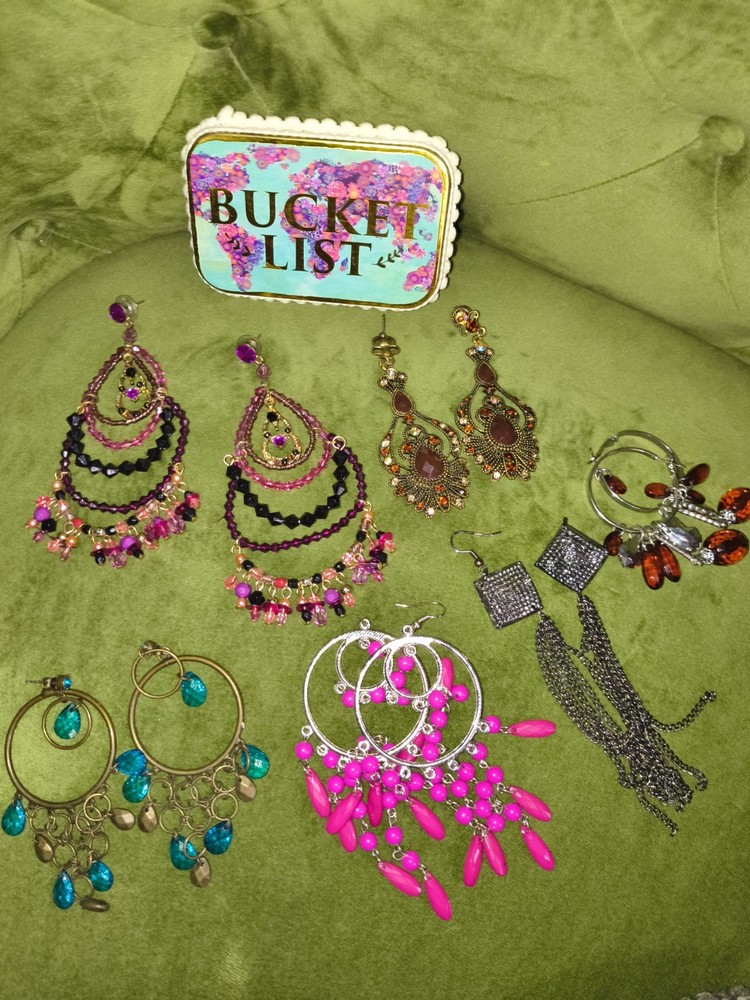 Mixed Lot Multicolor Fashion Cocktail Earrings_Pick Which Of 6 Pcs Mixed Metals