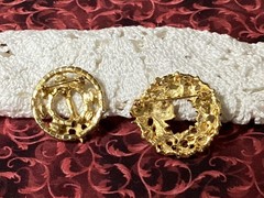 VTG 2 Enameled & Jeweled Christmas Brooches-No Brand