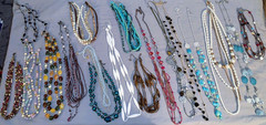 Great Lot 18 Vintage to More Modern Multi-Strand Necklaces Many Many Designs
