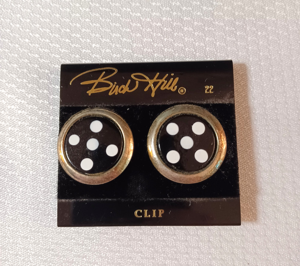 Vintage BIRCH HILL CLIP-ON Statement EARRINGS