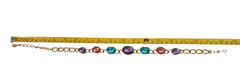 VTG 1990s Trifari TM Runway Statement Necklace Huge Faceted Multicolor Glass