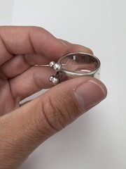 Anna Greta Eker AGE Sterling Silver Norway 5 Prong Jester Modernist Ring Size 8