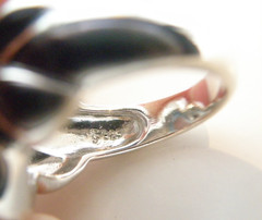 Chunky Sterling Silver 925 Natural Heated Blue Topaz Cabochon Unique Ring Size 7