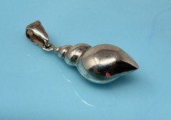 Vintage 925 Sterling Silver Conch Beach Sea Shell Pendant 2g