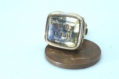 ANTIQUE ENGLISH GEORGIAN 15K GOLD CITRINE SEAL FOB CHARM c1830 – LONDON HOUSE