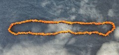 Natural Amber Beads Polished Nuggets Double Strand Necklace 23.3 Grams 36″ Long