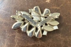 Vintage Brooch And Matching Clip Earrings